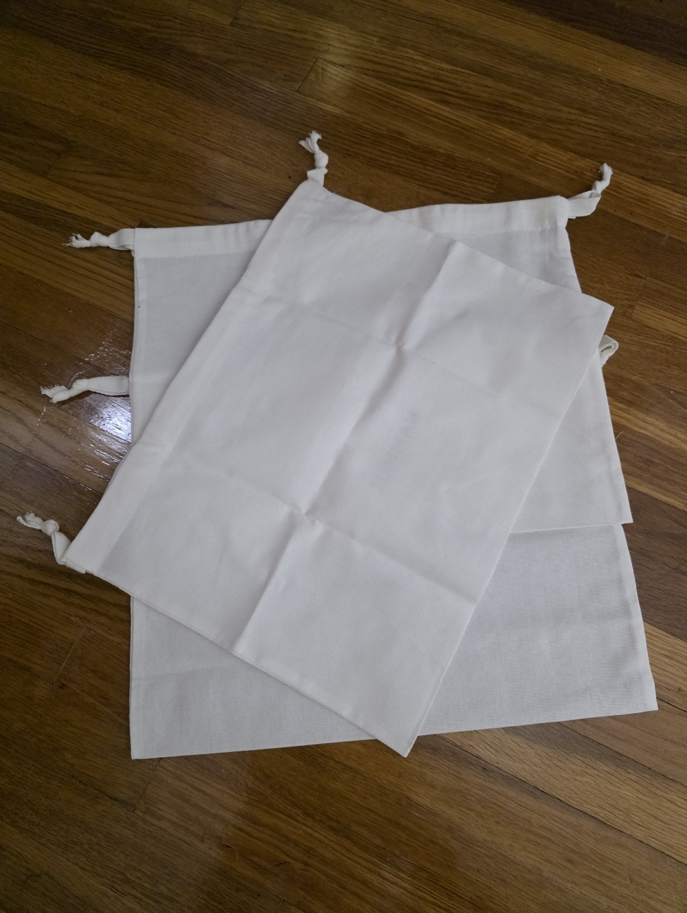 3 Hammitt White Drawstring Logo Dust Bags - Picture 3 of 3
